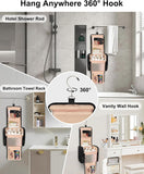 Carica l'immagine nel visualizzatore di Gallery, Borsa da toilette da appendere per donna, borsa da toilette da viaggio, organizer da toilette da tenere in piedi con gancio, grande borsa per trucchi e cosmetici, organizer da toilette portatile da appendere